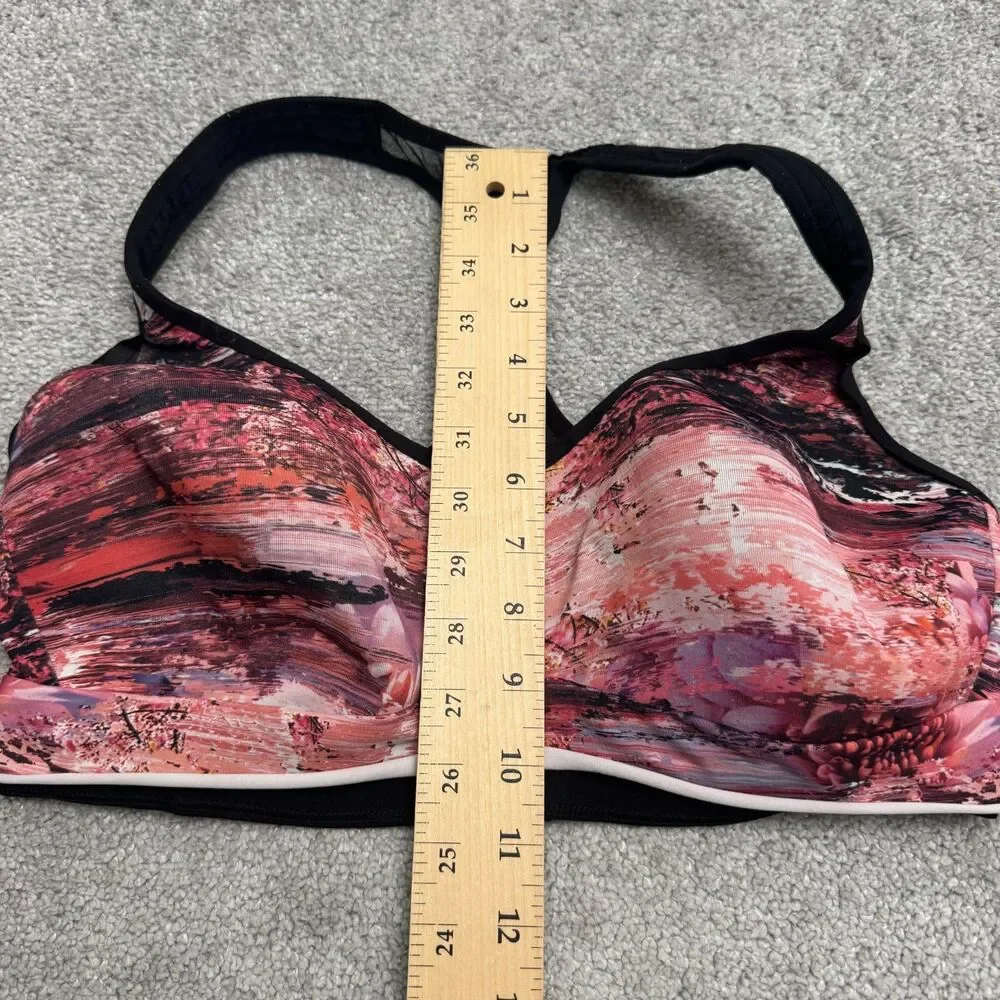 Lululemon Energy Blooming Pixie Abstract Padded Sports Bra Womens 8 Racerback